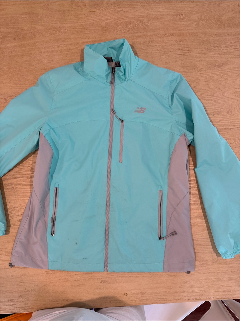 New Balance Women’s Aqua and Gray Lightweight Utility Jacket